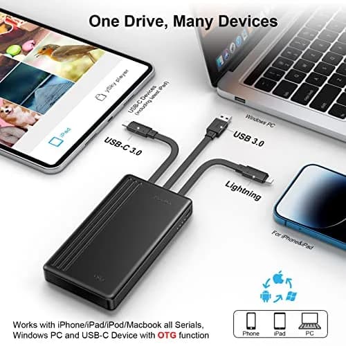 ySky MFi Certified 1TB Portable External Hard Drive | Backup Photos & Videos thumbnail 2