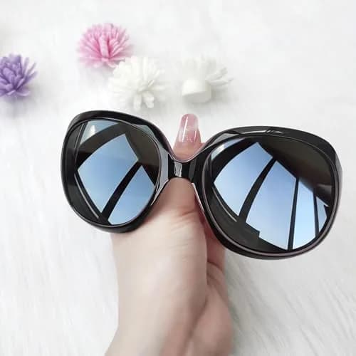 Joopin Oversized Butterfly Sunglasses for Women - Black Purple/Grey Gradient Lenses thumbnail 2