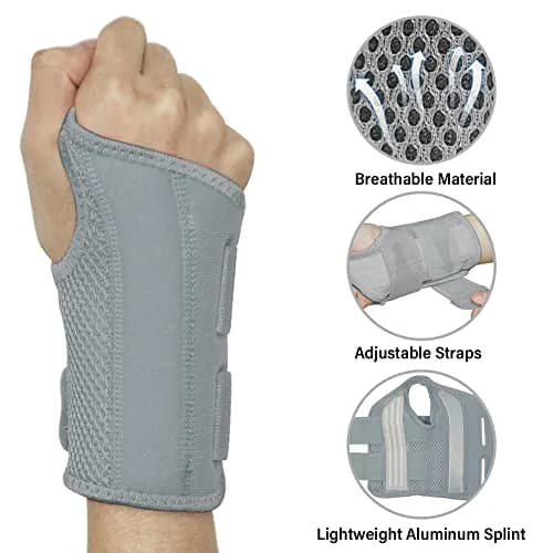 HYCOPROT Adjustable Wrist Brace L/XL (2-Pack) | Carpal Tunnel & Tendonitis Support thumbnail 2