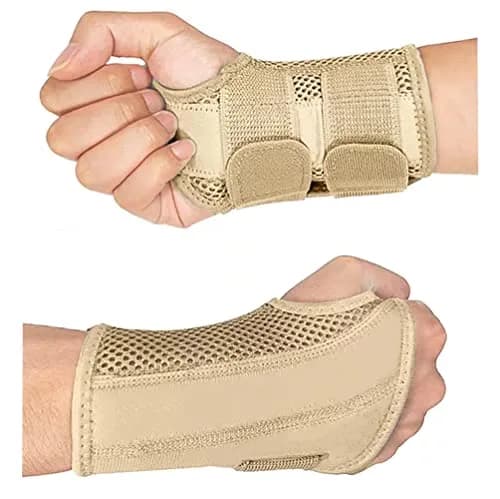 HYCOPROT Wrist Brace L/XL Left Hand Beige | Ergonomic Support for Carpal Tunnel & Pain Relief thumbnail 1