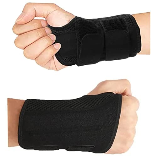HYCOPROT Adjustable Wrist Brace with 2 Metal Straps & Steel Plate | L/XL (Pack of 2) thumbnail 1