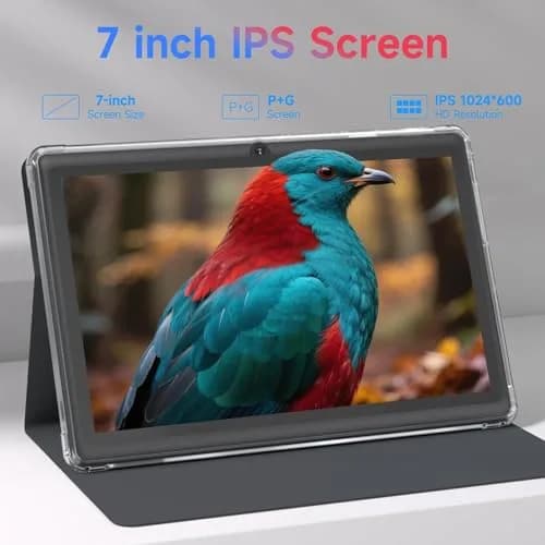 CUPEISI Android 14 Tablet 7 inch with Case | 8GB RAM + 32GB ROM, Expandable to 1TB, HD Touch Screen, WiFi, Bluetooth, 1024x600 thumbnail 4