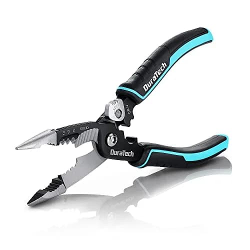 DURATECH 5-in-1 CR-V Wire Stripper for Crimping, 8" Multi-Function Tool | Heavy Duty, Ergonomic, Durable thumbnail 1