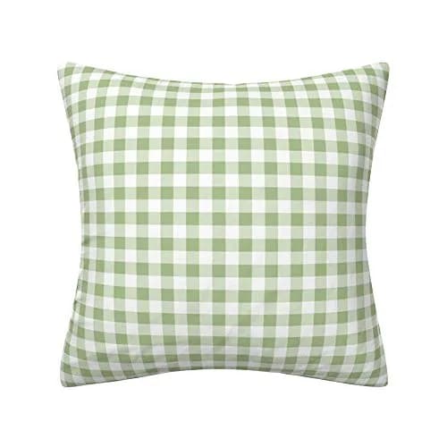 AHAHM Buffalo Check Plaid Throw Pillow Cover 40x40cm (16x16 Inch) Set of 2 | Farmhouse Decorative Cushion Case for Sofa & Outdoor thumbnail 2