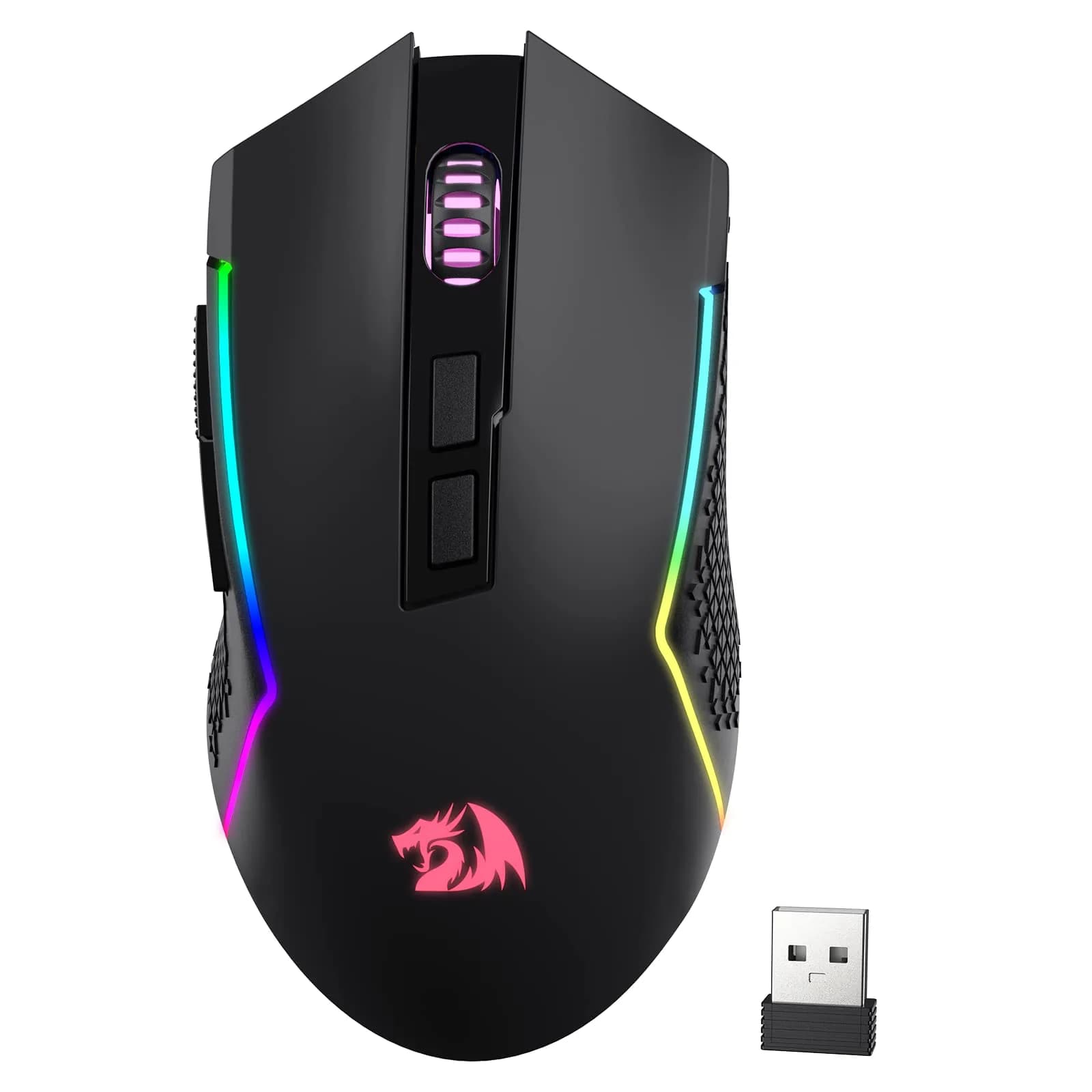 Redragon M693 LIT Wireless RGB Gaming Mouse 12800 DPI 7 Programmable Buttons | 3-Mode Connectivity