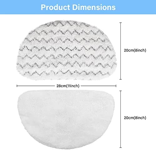 Tivcroxs 12 Pack 1940 Steam Mop Replacement Pads for Bissell Powerfresh Steam Mop 1940 1440 1806 1544 2075 2685A 2814 Series, Model 19402 19404 19408 19409 1940A 1940F 1940Q 1940T 1940W B0006 B0017 2075A thumbnail 3
