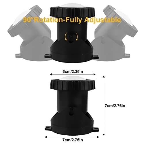 CREPOW RGB Pond Lights with Timer | Underwater Colorful Landscape Spotlights, 6-Pack, IP68 Waterproof, 98ft Remote Control thumbnail 7
