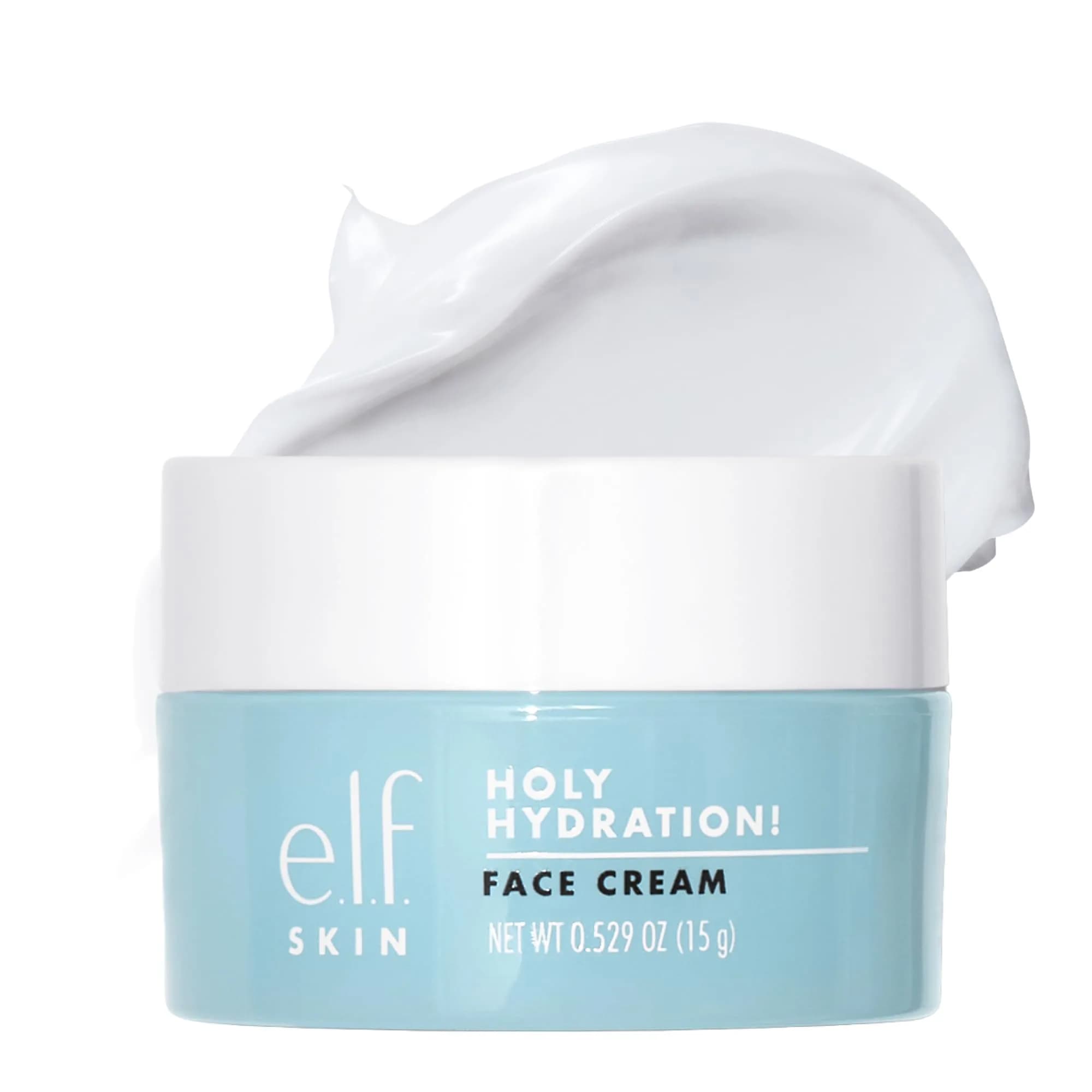 e.l.f. SKIN Mini Holy Hydration! Face Cream 15ml (0.5 Fl Oz) | Hydrates & Nourishes for Bouncy Skin - main product image