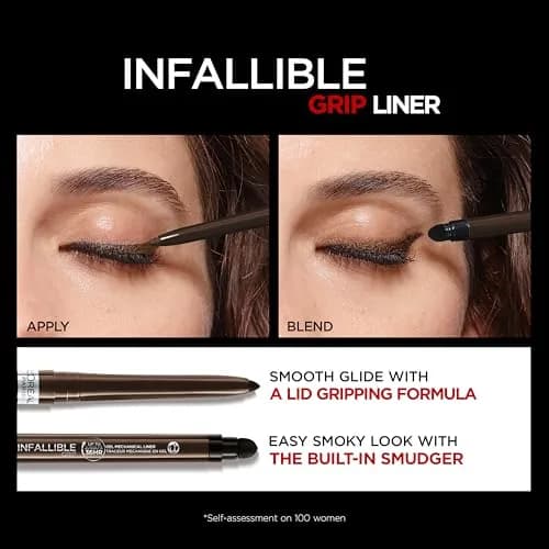 Beco Gel Eyeliner Pencil Brown Denim | Smudge-Resistant Waterproof 36HR Wear thumbnail 4