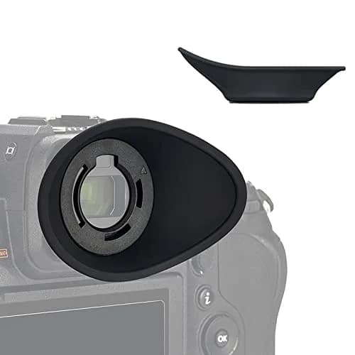 JJC 360° Rotatable Eyecup for Nikon Z8 Z9 Zf Cameras | Extended Oval Viewfinder Eye Cup 21.9mm thumbnail 1