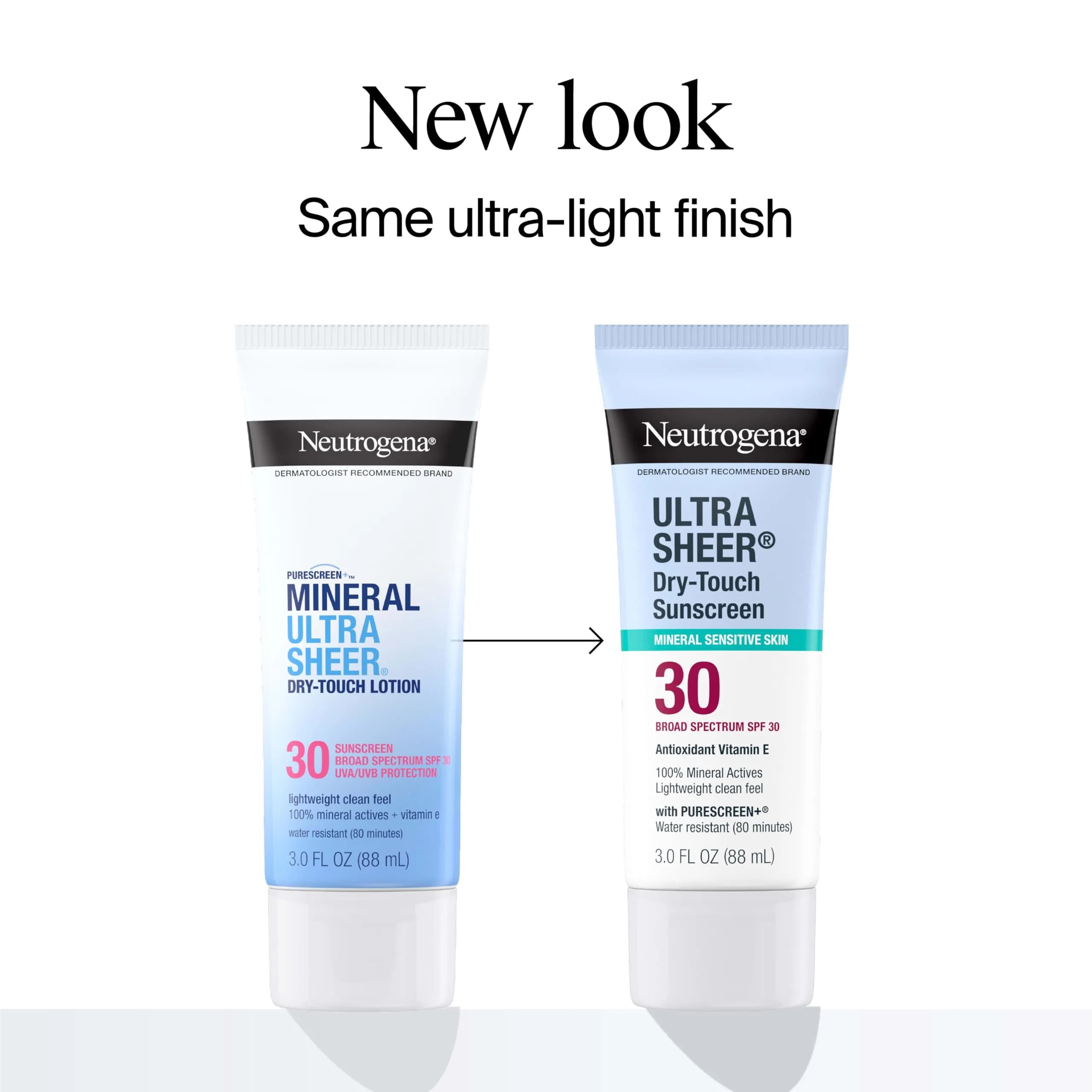 Neutrogena Ultra Sheer Dry-Touch Sunscreen SPF 30 Face & Body Lotion (3 fl oz) | USA Import - view 2