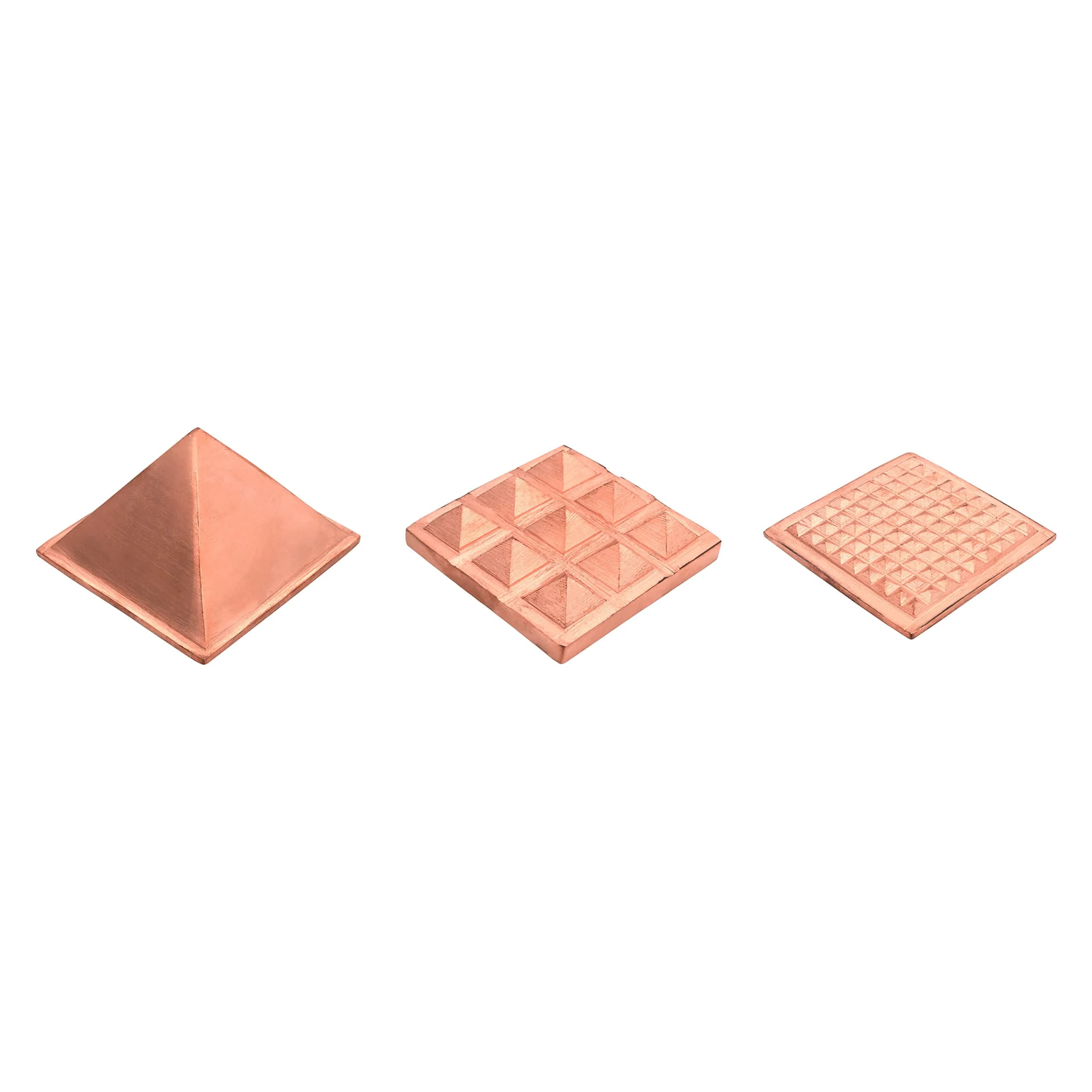 Tree Maison Vastu 3 Layer Copper Pyramid 7.6 cm (3 Inch) | Balances Energy Fields thumbnail 4