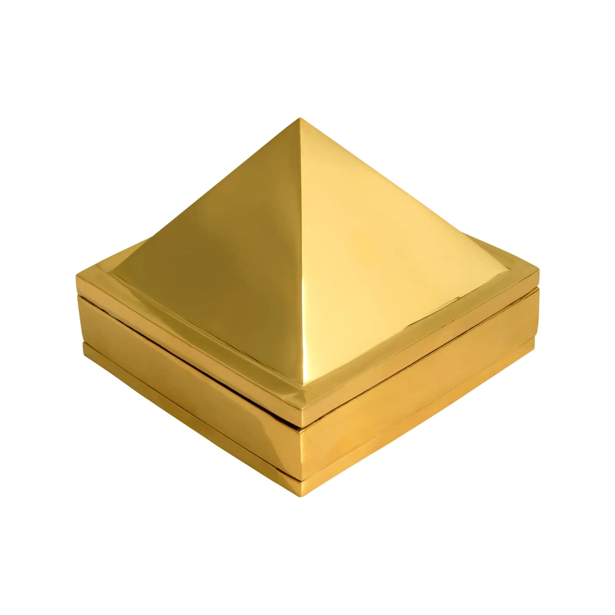 TREE MAISON CORONATING HOMES Brass Vastu Pyramid 7.5cm (3 Inch) | Enhances Energy Flow & Attracts Positivity — BRASS