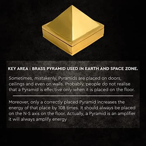 TREE MAISON CORONATING HOMES Brass Vastu Pyramid 7.5cm (3 Inch) | Enhances Energy Flow & Attracts Positivity thumbnail 4
