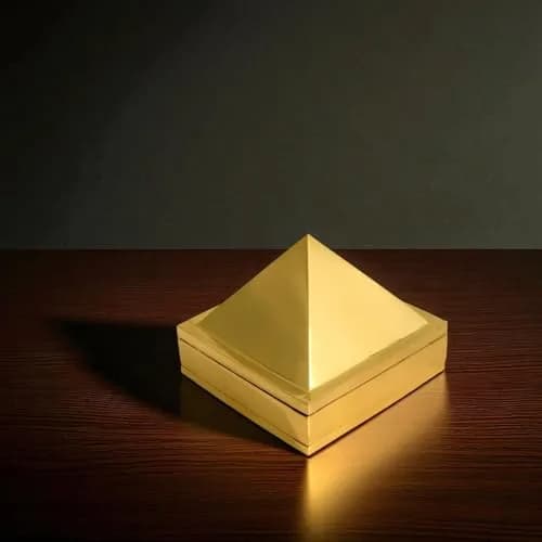 TREE MAISON CORONATING HOMES Brass Vastu Pyramid 7.5cm (3 Inch) | Enhances Energy Flow & Attracts Positivity thumbnail 6