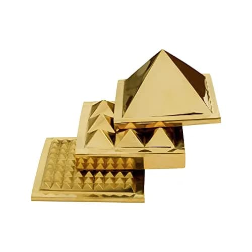 TREE MAISON CORONATING HOMES Brass Vastu Pyramid 7.5cm (3 Inch) | Enhances Energy Flow & Attracts Positivity thumbnail 3