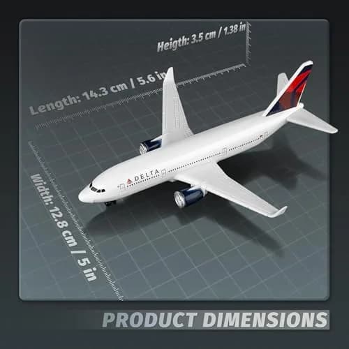 Joylludan Delta Plane Model 14.2 cm (5.6 in) Length | Diecast Alloy Aircraft Replica for Collections thumbnail 5