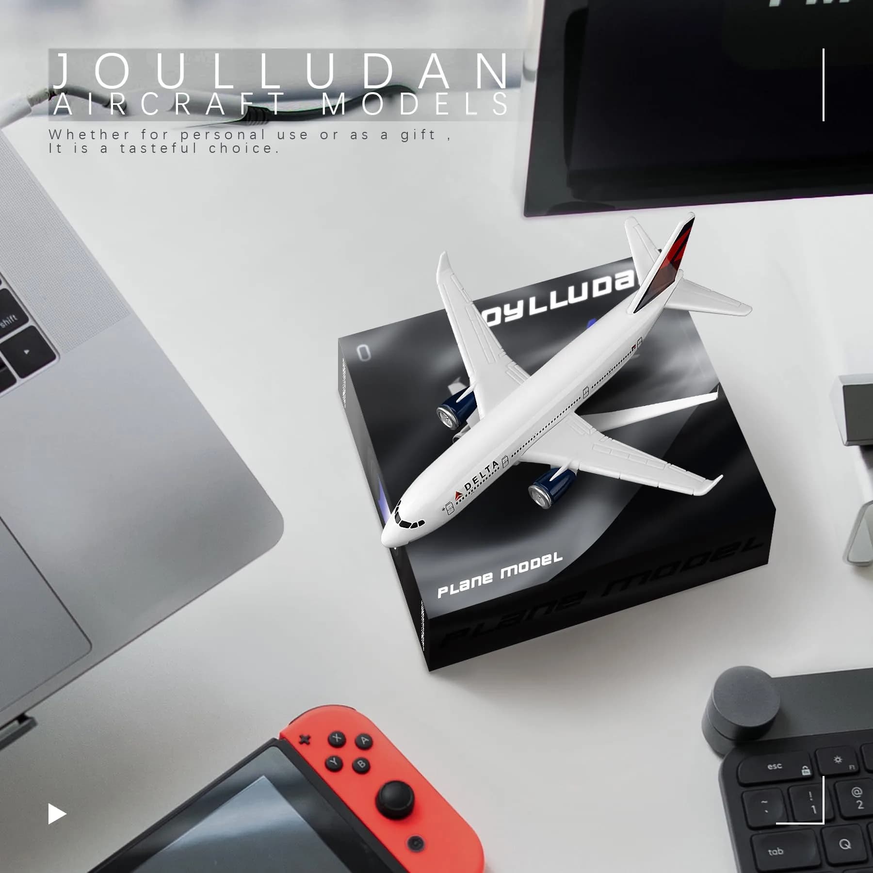 Joylludan Delta Plane Model 14.2 cm (5.6 in) Length | Diecast Alloy Aircraft Replica for Collections - view 3