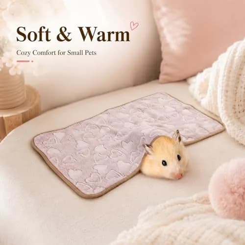Grddaef Guinea Pig Fleece Blankets 6 Pieces 20cm x 20cm (7.9" x 7.9") | Waterproof & Washable Small Animal Cage Liners thumbnail 4