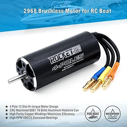 Surpass Hobby RC Boat Motor 5300KV Aluminum Heat Sink | High RPM, Low Noise, Durable (70-120 chars) thumbnail 2