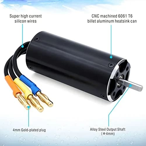 Surpass Hobby RC Boat Motor 5300KV Aluminum Heat Sink | High RPM, Low Noise, Durable (70-120 chars) thumbnail 3