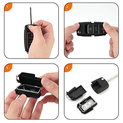 LUEXBOX 2 Pack Fake Car Key Secret Safe Containers | 7.5cm x 3.5cm x 1.5cm (Interior: 3.7cm x 2.2cm x 0.6cm) thumbnail 3