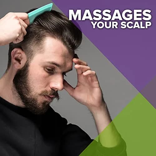 Mars Wellness 4 Piece Professional Green Comb Set | Barber Quality Styling, Detangling, and Backcombing Combs thumbnail 6