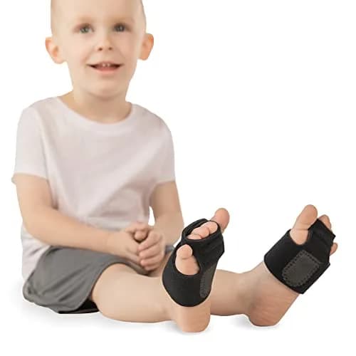 BraceAbility Toe Walking Braces for Kids - Pediatric Foot Supports for Tip Toe Walking, Cerebral Palsy, Autism, ADHD, Aspergers (XS - Pair) | Adjustable & Breathable thumbnail 1