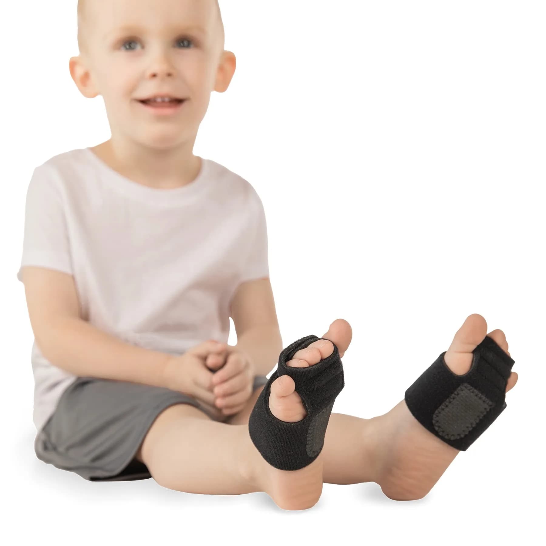 BraceAbility Pediatric Toe Walking Brace - Adjustable Foot Support for Kids, Cerebral Palsy, Autism, ADHD, Youth Neurological Disorders (Medium Pair) — Medium