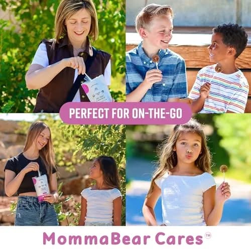 MommaBear Elderberry Honey Cough Lollipops for Kids (10 Pack) | Natural Elderberry & Honey Relief for Children (70-120 chars) thumbnail 9