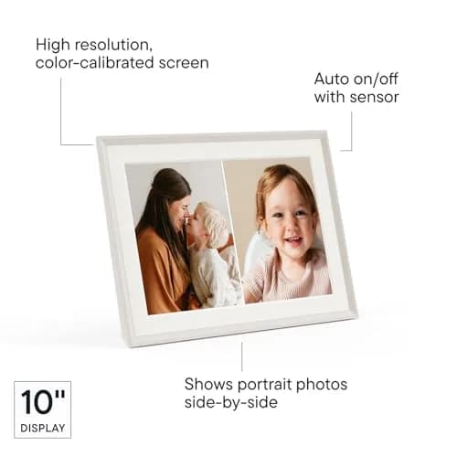 Aura Carver Digital Picture Frame 10.1" | HD Display, Wireless Sharing, Smart Features thumbnail 4