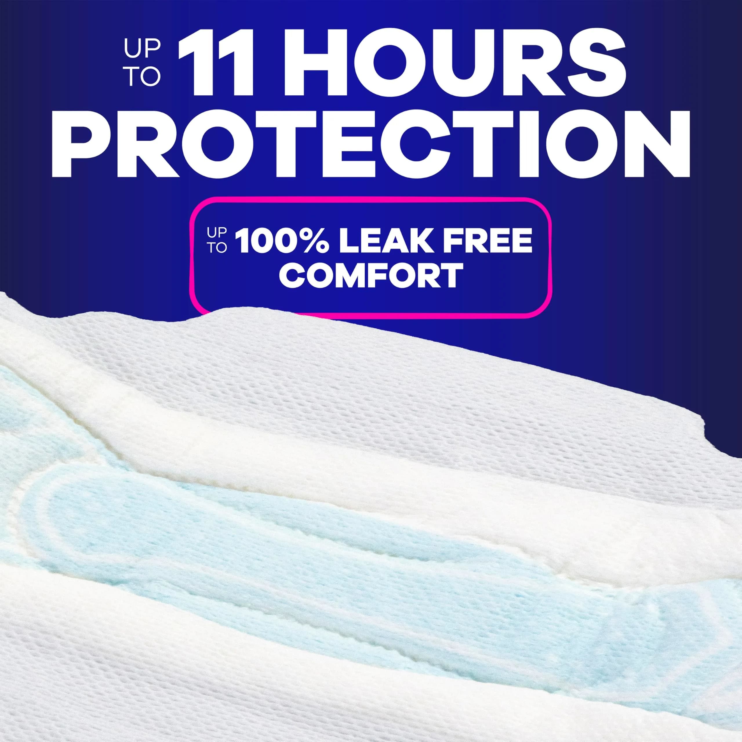 Always Maxi Overnight Pads with Wings, Size 5 Extra Heavy Overnight 72 Count | 11 Hours Protection - view 4