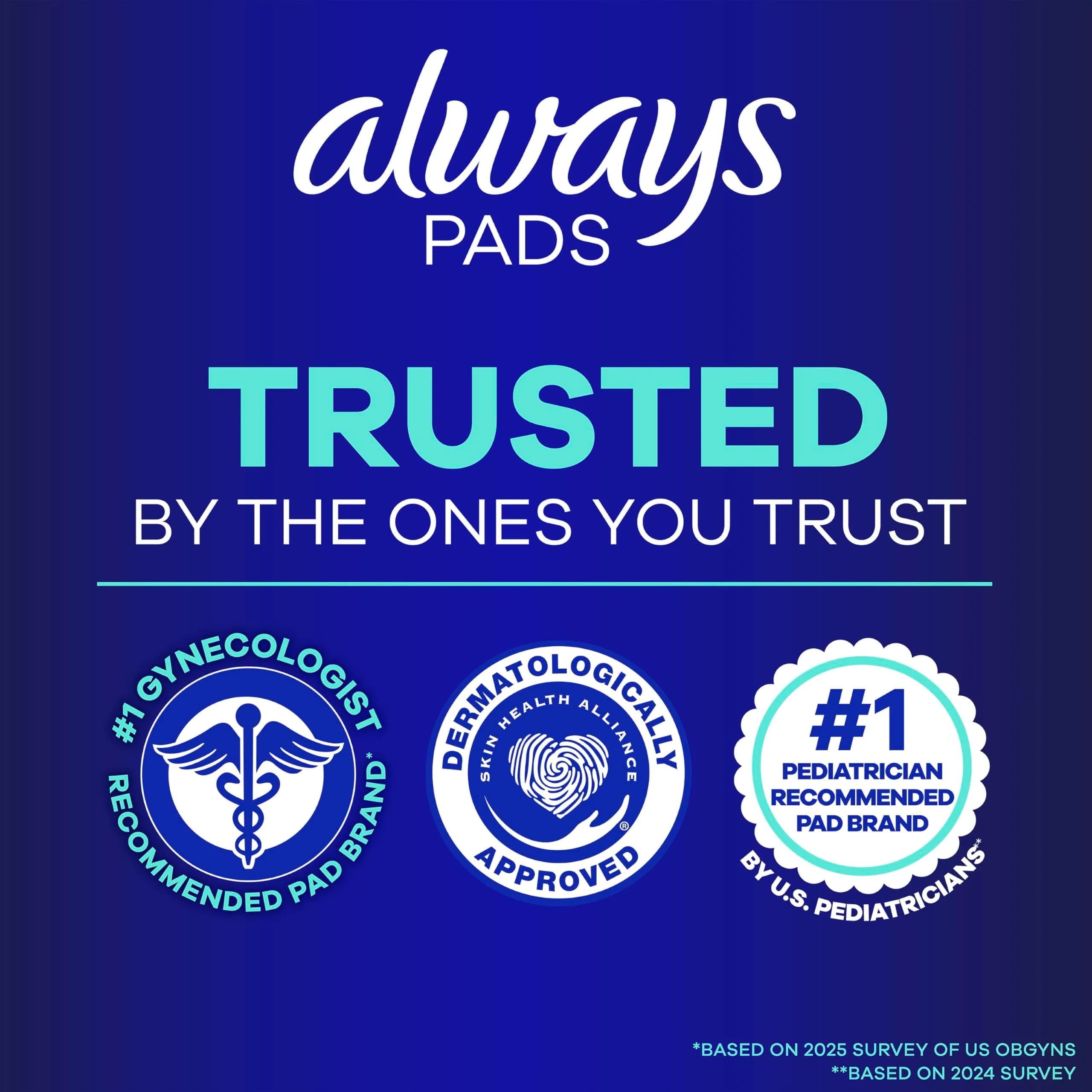 Always Maxi Overnight Pads with Wings, Size 5 Extra Heavy Overnight 72 Count | 11 Hours Protection - view 5