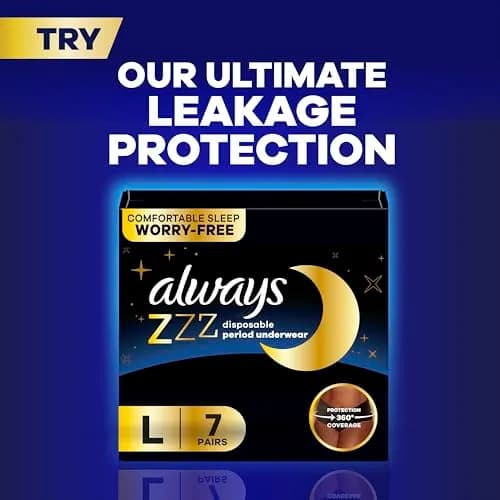 Always Maxi Overnight Pads with Wings, Size 5 Extra Heavy Overnight 72 Count | 11 Hours Protection thumbnail 8