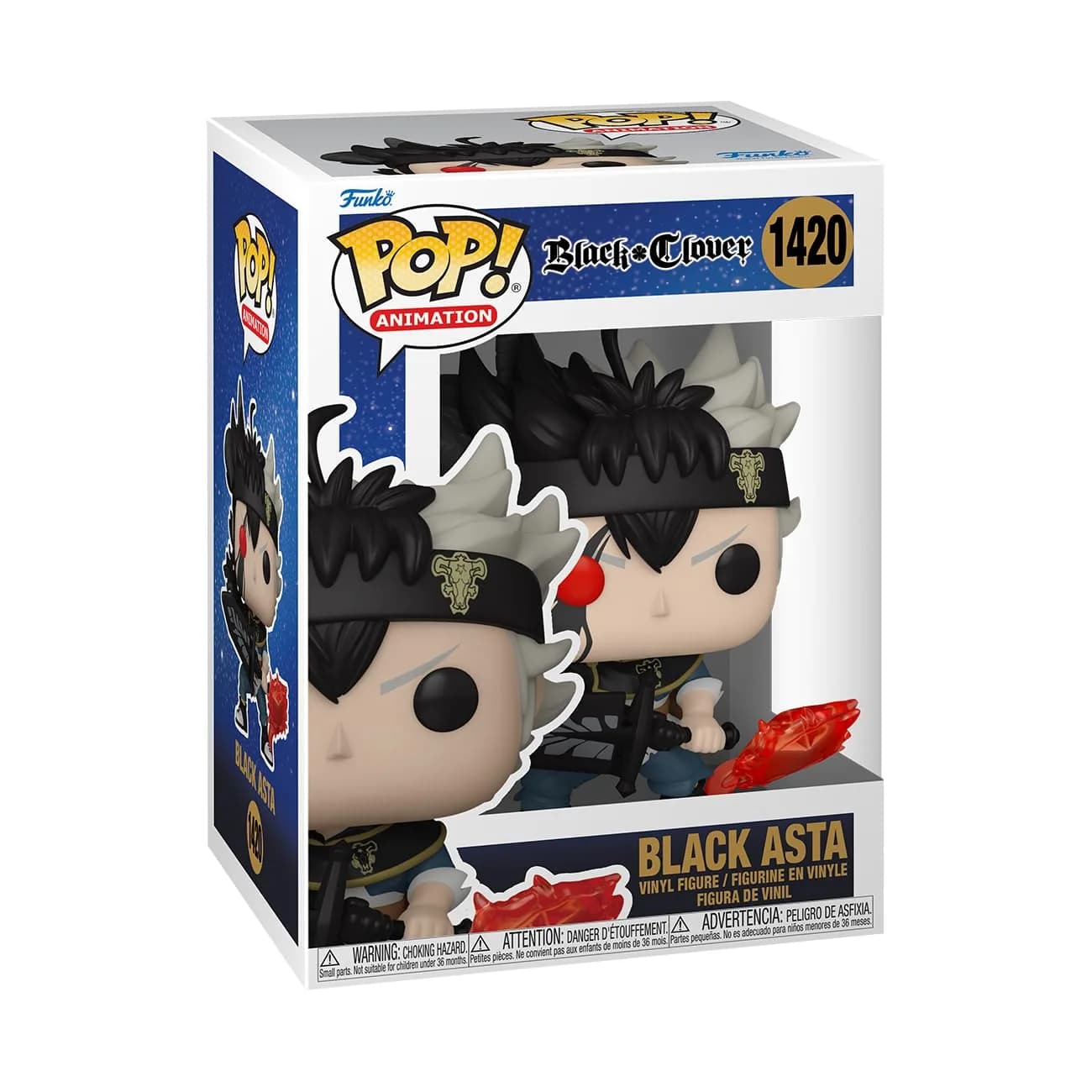 Funko POP! Animation Asta with Black Divider Vinyl Figure 10.8 cm (4.25 inches) | Collectible Anime Figure for Display