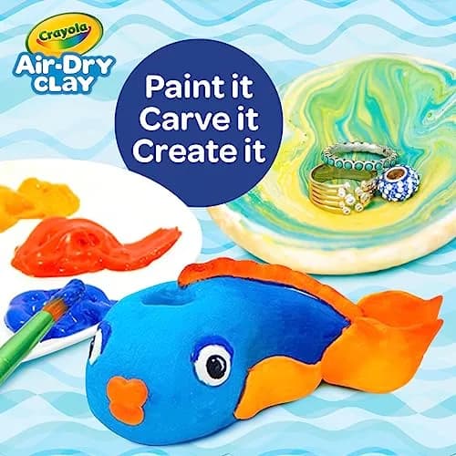 Crayola Air Dry Clay, Classic Colors, 10 lb (4.54 kg) Bulk Set | Non-Toxic Modeling Clay for Kids thumbnail 4
