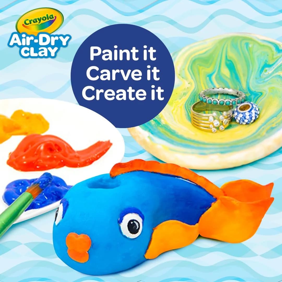 Crayola Air Dry Clay for Kids (10 lb / 4.54 kg) - White, Reusable Bucket of Sculpting Clay for Arts and Crafts | Non-Toxic - view 4
