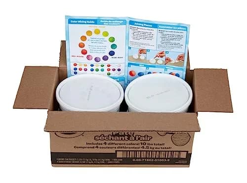 Crayola Air Dry Clay, Classic Colors, 10 lb (4.54 kg) Bulk Set | Non-Toxic Modeling Clay for Kids thumbnail 6