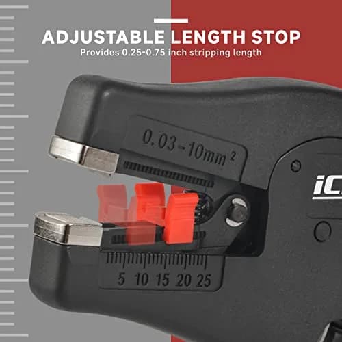 IWISS iCrimp Self-Adjusting Wire Stripper, AWG 32-7 | Ergonomic, Fast & Precise thumbnail 4
