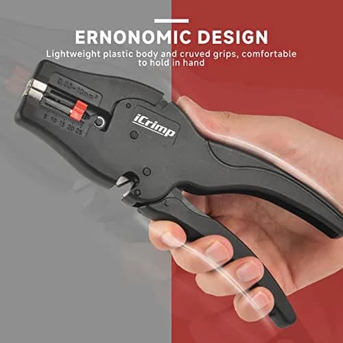 IWISS iCrimp Self-Adjusting Wire Stripper, AWG 32-7 | Ergonomic, Fast & Precise thumbnail 6