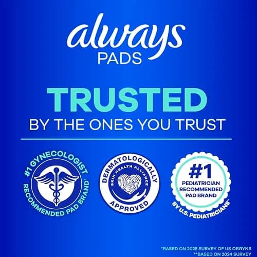 Always Ultra Thin Feminine Pads with Wings, Size 1, Regular Absorbency, Unscented, 126 Count | 100% Leak-Free Protection thumbnail 7