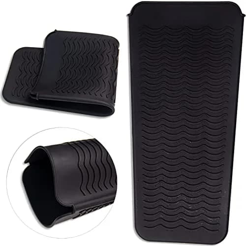 ANGENIL Heat Resistant Travel Mat & Pouch for Hair Tools 11.25 Inch x 5.5 Inch | Food Grade Silicone for Safe Styling thumbnail 15