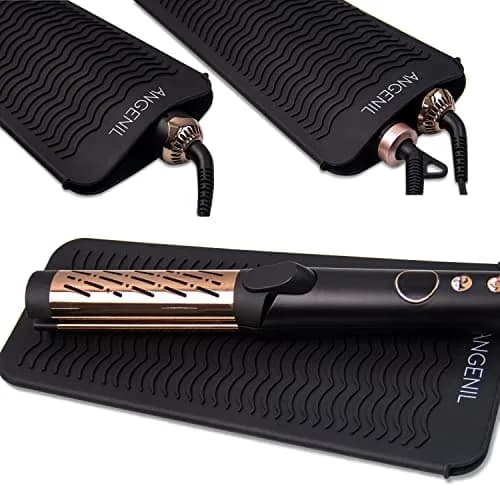 ANGENIL Heat Resistant Travel Mat & Pouch for Hair Tools 11.25 Inch x 5.5 Inch | Food Grade Silicone for Safe Styling thumbnail 5