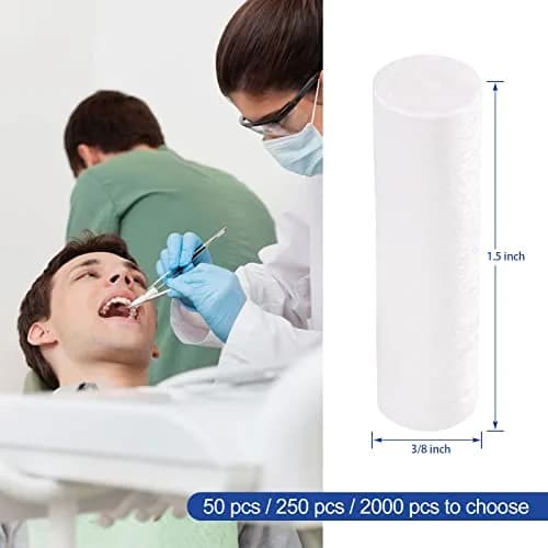 JMU Dental Cotton Rolls 12000 Pcs, 1.5'' Nosebleed Plugs | High Absorbency, Professional Use thumbnail 6