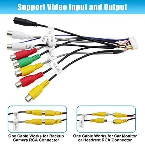 Fiegromech Android Car Stereo RCA Adapter 20Pin Connector | Compatible with Most Android Car Radios thumbnail 6