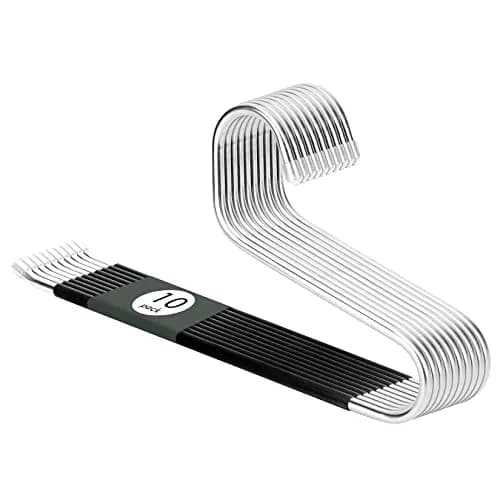 DOIOWN Open Ended Pants Jeans Hangers - Stainless Steel Space Saving Heavy Duty (14.56in x 7.48in) thumbnail 1