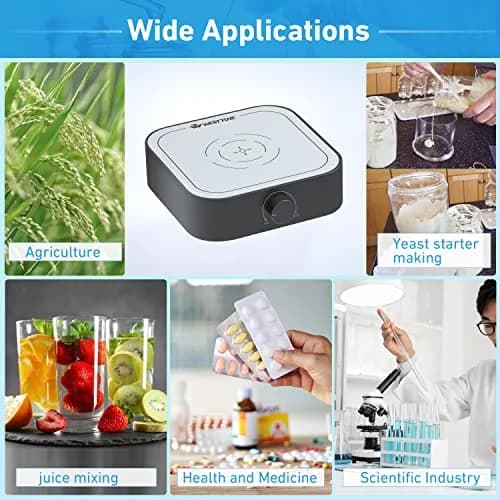 WEST TUNE Magnetic Stirrer Mixer 3000ml Capacity 3000rpm Speed | Brushless DC Motor Lab Stir Plate with Stir Bar thumbnail 6