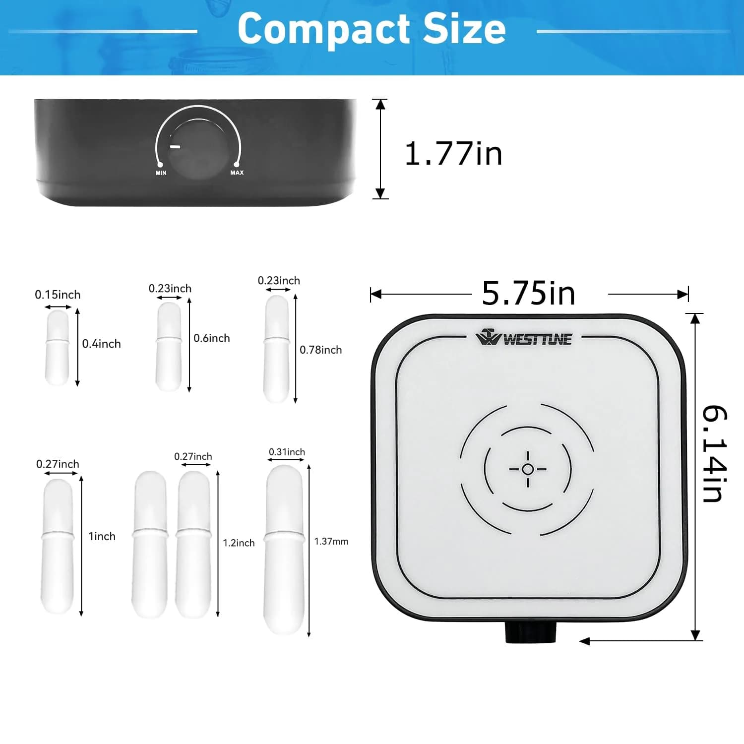 WEST TUNE Magnetic Stirrer Mixer 3000ml Capacity 3000rpm Speed | Brushless DC Motor Lab Stir Plate with Stir Bar - view 4