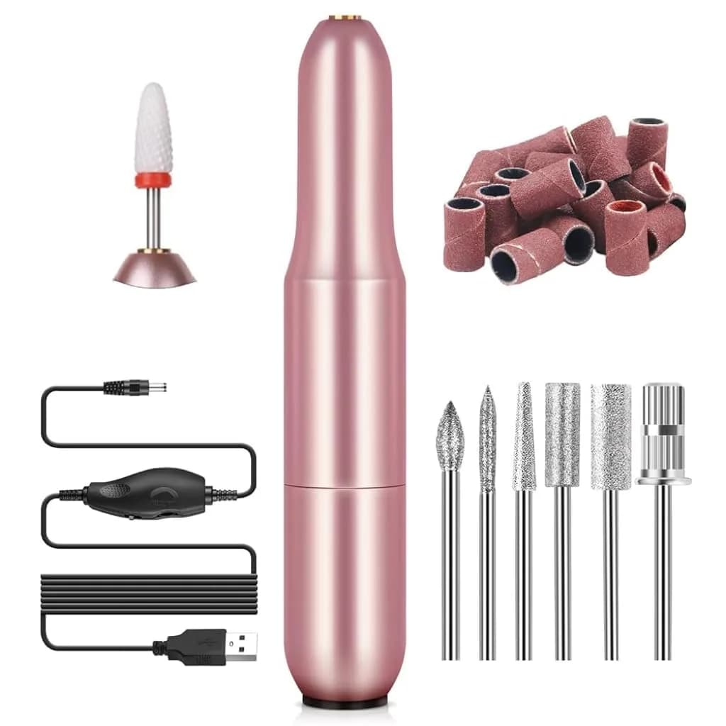 SAVILAND A1-Pink Professional 20000RPM Cordless Rechargeable Electric Nail Drill for Gel Acrylic Polish - main product image