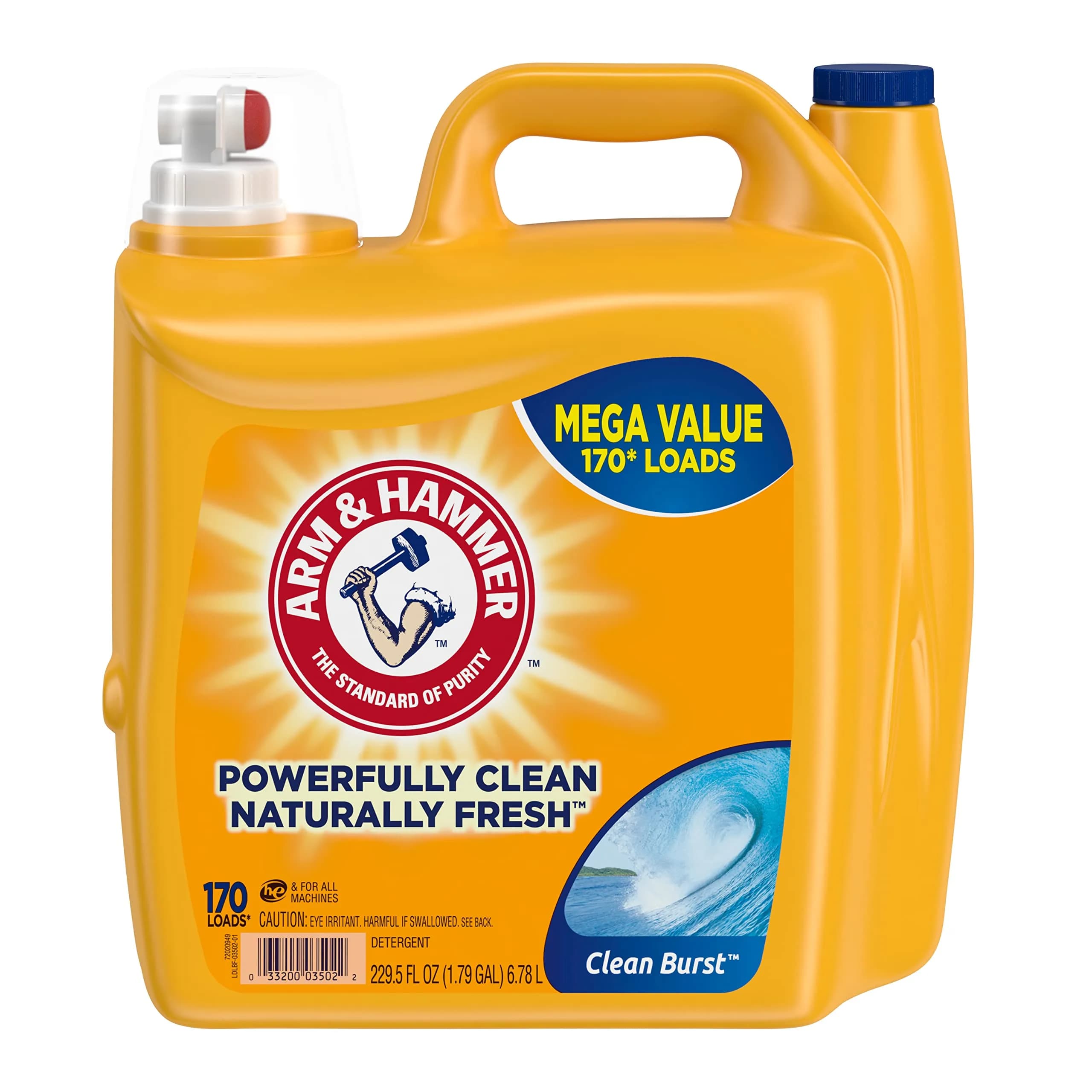 Arm & Hammer Sensitive Skin Free & Clear Liquid Laundry Detergent, Dermatologist Tested, Hypoallergenic, 100% SkinSAFE Certified | Gentle clean for sensitive skin - main product image